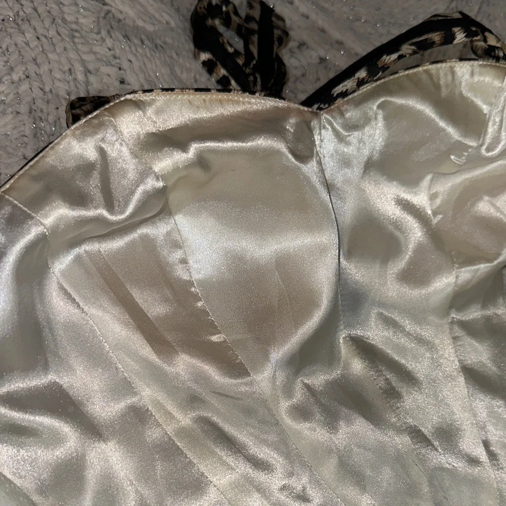 Leopard Print Halter corset Dress with Ruffled tutu Skirt (Padded bra) - Picture 13 of 15